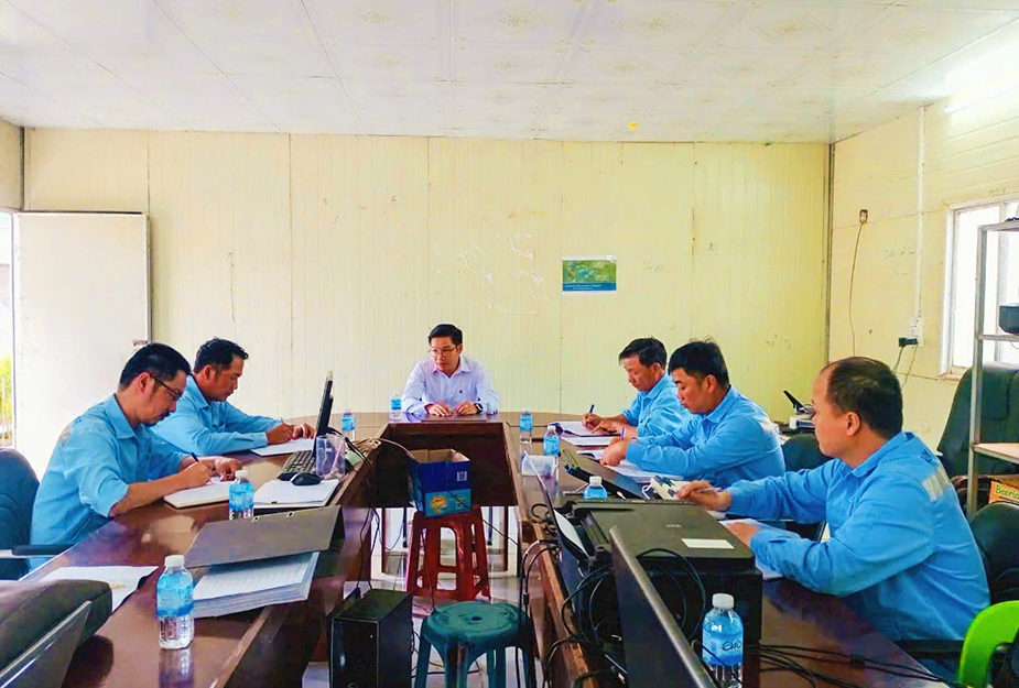 Chairman of the Board of C47 - Mr. Pham Nam Phong, visiting and working at Nam Phak Hydropower Project site in Lao PDR